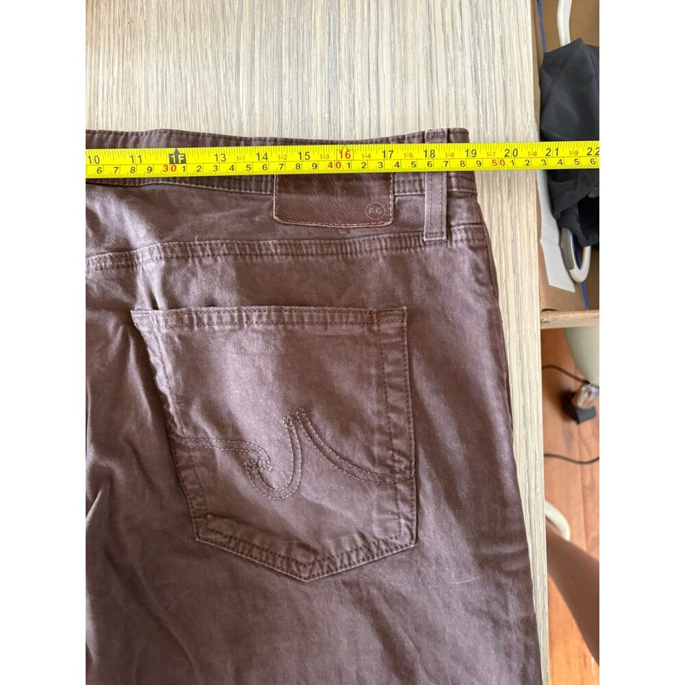 AG Adriano Goldschmied The Graduate Jeans Mens 38x32 Brown Straight Leg Denim - Picture 8 of 8
